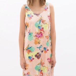 Zara Floral Sequin Dress